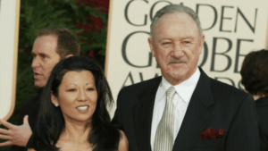 Gene Hackman with his wife Betsy Arakawa